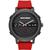 商品第2个颜色Red, SKECHERS | Men's Lawndale Silicone Strap Watch 46.5mm