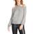 Steve Madden | Steve Madden Women's Knit Long Sleeve Halter Sweater, 颜色Heather Grey