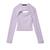 商品Rokh | Strap Jersey Top w/ Sleeves颜色Lavender