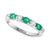 颜色: Emerald, Effy | EFFY® Blue & White Sapphire (1-1/10 ct. t.w.) Band in 14k White Gold. (Also available in Emerald and Ruby)