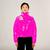 Members Only | Women's Space Jam High Shine Puffer with Printed Jacket, 颜色pink