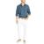 商品Nautica | Men's Classic-Fit Long-Sleeve Button-Up Solid Linen Shirt颜色Lapis Blue