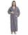 颜色: Gray, ARUS | 男款抓绒连帽长袍 Men's Soft Fleece Robe, Ankle Length Hooded Turkish Bathrobe