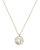 商品Kate Spade | In The Stars Pavé & Imitation Mother of Pearl Zodiac Pendant Necklace in Gold Tone, 17"-20"颜色Gemini