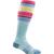 商品Darn Tough Vermont | Darn Tough Women's Glacier Stripe OTC Sock颜色Light Blue