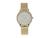 商品第1个颜色Gold, Timex | 34 mm Transcend with Crystals 3-Hand Mesh Band Watch