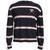 商品Tommy Hilfiger | Men's Wool Stripe Embroidered Logo Crewneck Sweater颜色Desert Sky