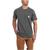 商品Carhartt | Men's Force Cotton Delmont SS T-Shirt颜色Carbon Heather