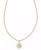 颜色: White Crystal, Kendra Scott | 14k Gold-Plated Mixed Cubic Zirconia 19" Adjustable Pendant Necklace