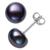 商品第3个颜色Black, Belle de Mer | Cultured Freshwater Button Pearl (8-9mm) Stud Earrings