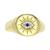 颜色: Gold, Macy's | Cubic Zirconia & Lab Created Blue Spinel Accent Evil Eye Ring in Sterling Silver