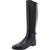 color Perfect Black/Perfect Black, Tory Burch | Tory Burch Womens Wyatt 2 Leather Riding Knee-High Boots