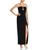 商品AQUA | Scuba Embellished Chain Dress - 100% Exclusive颜色Black
