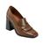 商品Marc Fisher | Women's Hamish Block Heel Square Toe Dress Loafers颜色Medium Brown