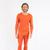 颜色: Orange, Leveret | Mens Classic Solid Color Thermal Pajamas