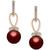 商品Charter Club | Imitation Pearl and Pavé Drop Earrings, Created for Macy's颜色Red