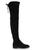 color BLACK, Stuart Weitzman | 女式 Jocey系列 过膝靴 系带长靴 麂皮