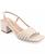 颜色: Bone, Journee Collection | Women's Shayana Slingback Block Heel Sandals