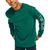 商品Nautica | Men's Relaxed-Fit Long-Sleeve Graphic Pocket T-Shirt颜色Tidal Green