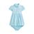 color French Turquoise/White, Ralph Lauren | Striped Knit Oxford Dress (Infant)