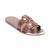 DKNY | Women's Glynn Slip-on Embellished Slide Sandals, 颜色Saddle