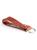 color BROWN, ROYCE New York | Croc-Embossed Leather Keychain