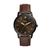 商品Fossil | Minimalist Three-Hand Watch颜色FS5551 Black Brown Leather