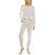 颜色: Cloud Dancer, Roudelain | Women's Cloud Dancer 2-Pc. Cable-Knit Pajamas Set