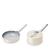 颜色: Open White, Caraway | Nonstick Ceramic Mini Fry Pan & Mini Sauce Pan Set
