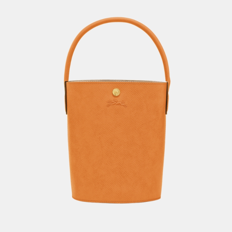 Longchamp | 珑骧女包牛皮Cuir de Russie 17 手提水桶包10161 HYZ, 颜色杏黄色