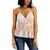 color Marble Print, Love, Fire | Juniors' Pleated Sleeveless Top