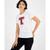 商品Tommy Jeans | Women's Short-Sleeve Foiled Logo T-Shirt颜色Bright White