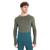商品Icebreaker | Men's 200 Zoneknit LS Crewe颜色Loden / Green Glory / Cb