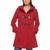 商品Tommy Hilfiger | Women's Hooded Toggle Walker Coat, Created for Macy's颜色Red