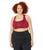 color Legacy Burgundy, Adidas | Plus Size Training Medium Support Better 3-Stripes Bra