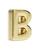 颜色: Gold - B, Moleskine | Initial Gold Plated Notebook Charm
