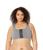 color Dark Grey Heather, Adidas | Plus Size Training Medium Support Better 3-Stripes Bra