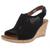 商品Rockport | Rockport Womens Briah Perforated Cork Wedge Sandals颜色Black