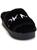 DKNY | Palz Womens Faux Fur Fluorescent Slide Slippers, 颜色black/white