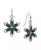 颜色: Green, 2028 | Crystal Flower Drop Earrings