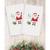 颜色: White, Linum Home Textiles | Christmas Santa Waving 100% Turkish Cotton 2-Pc.
