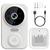 颜色: white, Global Bazaar | WiFi Security Doorbell Camera with Adjustable Wireless Chime