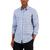 商品Alfani | Men's Caro Classic-Fit Long-Sleeve Plaid Print Shirt, Created for Macy's颜色Blue Heather