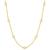 color Gold, Essentials | Cubic Zirconia Bezel Station 18" Statement Necklace in Silver or Gold Plate