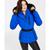 商品Michael Kors | Women's Faux-Fur-Trim Hooded Puffer Coat, Created for Macy's颜色Lapis