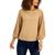 商品Charter Club | Pointelle Blouson-Sleeve Sweater, Created for Macy's颜色Warm Camel Heather