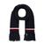 Tommy Hilfiger | Women's Lattice Cable with Stripes Scarf, 颜色Blue