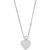 商品Michael Kors | Sterling Silver Pave Heart Locket Necklace颜色Silver-Tone