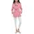 商品第4个颜色Flamingo, London Fog | Petite Double-Breasted Water-Resistant Belted Trench Jacket