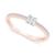 商品第1个颜色Rose Gold, Macy's | Diamond Princess Engagement Ring (1/2 ct. t.w.) in 14k Gold